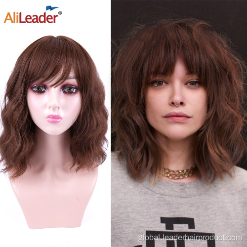 Synthetic Wigs For Sale Short Curly Lolita Cosplay Bob Wig With Bangs Factory